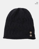 Yuon Button Knit Wool Beanie