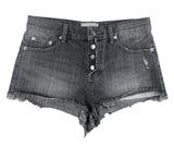 Gray pocket short denim