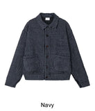 Heren Collar Ribbed Cardigan