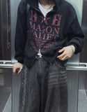 Patek Waffle Print Hood Zip-Up