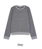 Lao Henley Neck ST Knit Long Sleeve