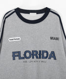 [unisex] Flap Sporty Line Color Matching Sweatshirt