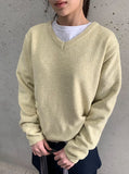 Keuyu wool V-neck knit
