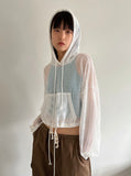 NET CROP SUMMER HOODY