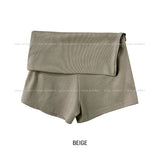 side zipper pig shorts