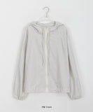 Marky Stripe String Hooded Zip-Up