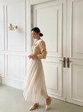 Hanyu sha pleated banding skirt