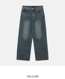 Desub washed wide denim pants