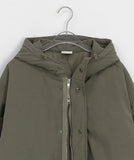 [unisex] Nyubimbu Hood Long Bomber Jacket Jumper