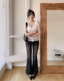 Seize Back Pocket Slim Bootcut Denim Pants