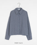 Hontak Check Crop Shirt