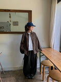 Hedint Vintage Flower Long Sleeve Overshirt