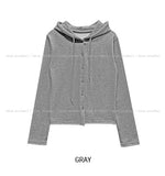 Benny Semi-Crop Hooded Cardigan