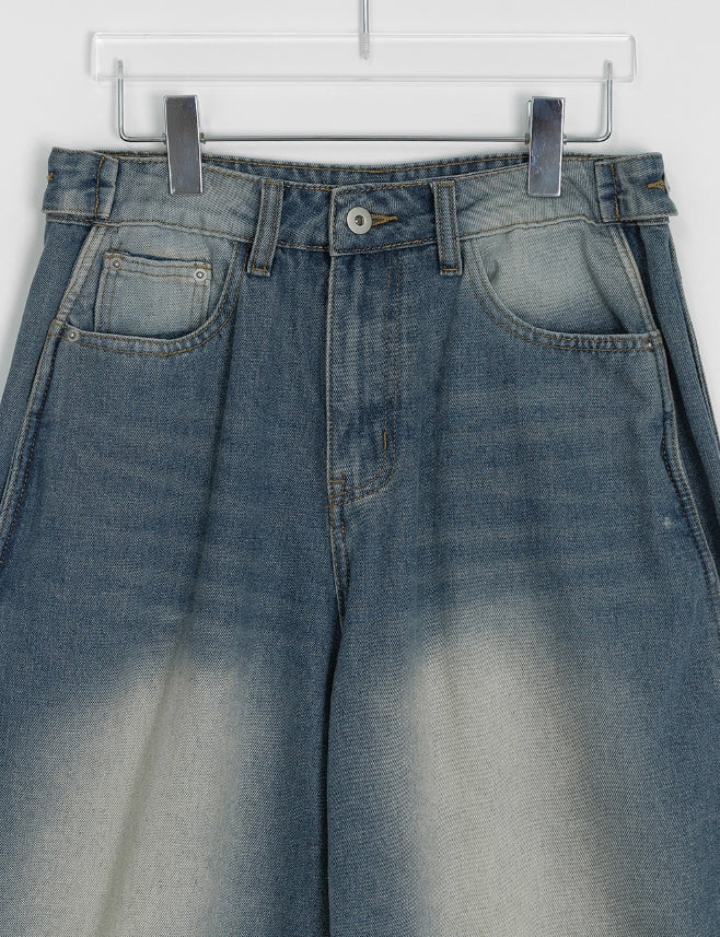 【BAON】Baltos Adjust Denim Bermuda Pants BAON (バオン) - バルトスアジャスターデニムバミューダパンツ