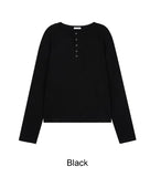 Third Waffle Henley Neck Fingerhole T-Shirt