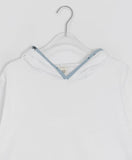 [BAONHAUS] Lanenji Color Matching Short Sleeve Hoodie