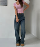 [U-BASIC] [1+1] Mitzu U-neck short sleeves