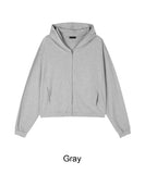 Niello Crop Hooded Zip-Up