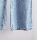 Raven Summer Cool Banding Wide Denim Pants
