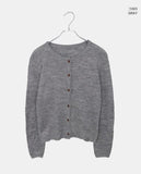 Messe Basic Round Neck Long Sleeve Cardigan