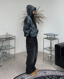 Nerom Dirty Crop Hood Zip-up