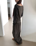 Marty Stripe Raglan Button Long Sleeve