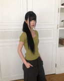 UL Ribbed Short Sleeve T-shirt