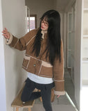 Most Fleece Hood Mustang Short Jacket