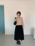 Pushio Stripe V-Neck Knit