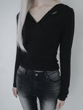 [mnem] Fold Hood Tee