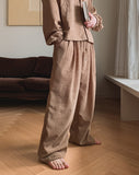 Ruko Crease Balloon Jacket Pants Set