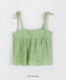 Gark Flower Nylon Sleeveless Blouse