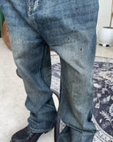 Riken Oil Washing Flare Jeans