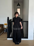 Euron Layered Dot Skirt Pants