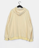 Palmk Overfit Ribbon Patch Hooded Zip-Up