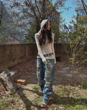 Funky Damage Wide Denim Pants