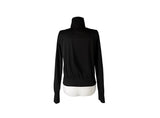 Dain Shirring Banding Zip-Up Jacket