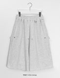 [unisex] Gineu Snap Button Bermuda Banding Pants