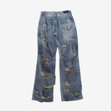 (Unisex) Jubi Damage Denim Pants