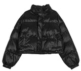 Teni leather padded jacket