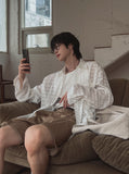 Way see-through check shirt