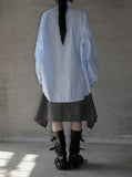 Two-bead check scarf pants