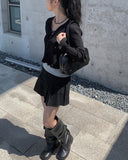 Nikki Pocket Leather Long Boots