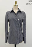 Kanye Stripe Wave Button Blouse