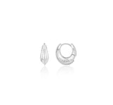 Champagne Moon Silver Goutte Glint Earrings XS