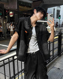 Patch Square Washing Denim Shirt