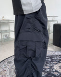 Resa Shirring Nylon Cargo Pants