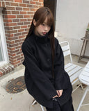 Foru High Neck Turtleneck Midi Coat