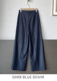 Lauren Wide Denim Slacks Pants