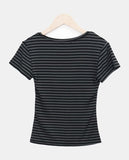 Peple Stripe Short Sleeve T-shirt